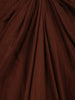 Coffee Brown Sequin Embellished Crop Top with Draped Skirt