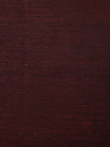 Coffee Brown Solid Woven Banarasi Silk Saree - Diadem