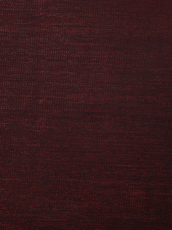 Coffee Brown Solid Woven Banarasi Silk Saree - Diadem
