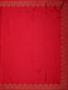 Rich Crimson Red Stone Embellished Design Satin Designer Saree with Designer Border