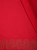Rich Crimson Red Stone Embellished Design Satin Designer Saree with Designer Border