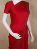 Rich Crimson Red Stone Embellished Design Satin Designer Saree with Designer Border