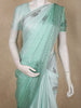 Cool Mint Aqua Green Stone Embellished Design Satin Designer Saree with Designer Border