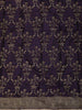 Copper Brown Striped Zari Woven Design Pure Organza Saree with Designer Lace Border