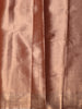 Copper Butta Zari Embroidered Design Pure Tissue Organza Party Wear Saree with Designer Border