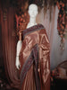 Copper Butta Zari Embroidered Design Pure Tissue Organza Party Wear Saree with Designer Border