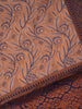 Copper Brown Floral Designed Soft Silk Saree - Diadem