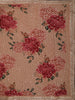 Coral Peach Floral Sequins Embellished Design Georgette Saree with Embroidered Border