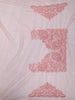 Coral Peach Floral Thread Embroidered and Sone Embellished Design Pure Organza Designer Saree with Scalloped Border