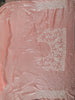 Coral Peach Floral Vine Zari Embroidered Design Georgette Saree with Matching Grand Dupatta