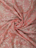 Coral Peach Floral Vine Zari Embroidered Design Georgette Saree with Matching Grand Dupatta