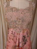 Coral Peach Floral Zari Embroidered Design Georgette Palazzo Suit with Dupatta