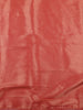 Coral Peach Floral Zari Embroidered Design Pure Banarasi Silk Festive Saree with Zari Border