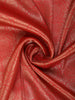 Coral Peach Floral Zari Embroidered Design Pure Banarasi Silk Festive Saree with Zari Border