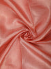 Coral Peach Flying Crane Bird Thread Embroidered Design Pure Tissue Fancy Saree with Lace Border