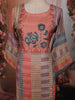 Coral Peach Geometric Printed Design Pure Cotton Party Wear Palazzo Suit with Matching Dupatta