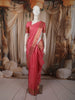 Coral Pink Butta Zari Woven Design Pure Kanchipuram Silk Saree with Zari  Woven Border