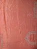 Coral Pink Floral Sequins and Zardozi Embroidered Design Tissue Silk Designer Saree with Designer Border