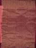 Coral Pink Striped Zari Woven Design Pure Kanchipuram Silk Saree with Contrast Peacock Butta Zari Border