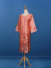 Coral Floral Printed Semi Silk Kurti - Diadem
