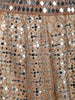 Coral Orange Floral Embroidered Banarasi Silk Lehenga for Bridesmaid