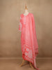 Coral Pink Floral Design Printed Cotton Salwar Suit - Diadem