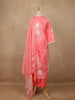 Coral Pink Floral Design Printed Cotton Salwar Suit - Diadem