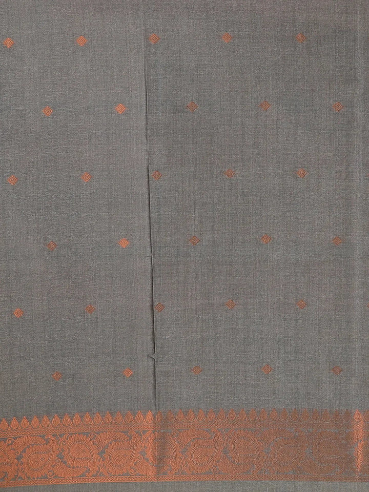 Coral Semi Tussar Silk Floral Designed Saree - Diadem