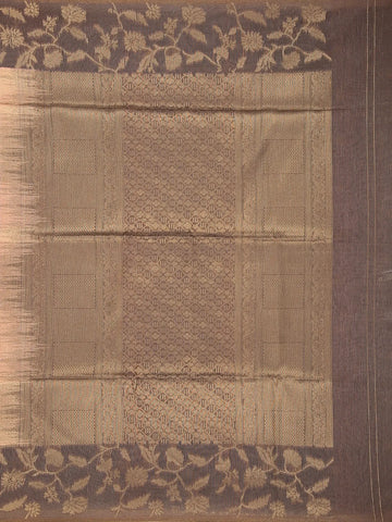 Coral Semi Tussar Silk Stripes Designed Saree - Diadem