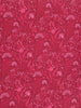 Cranberry Red Floral Printed Tussar Saree with Contrast Border