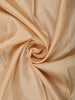 Cream Beige Checked Woven Design Pure Kanchipuram Silk Saree with Contrast Peacock Zari Border