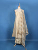 Cream Floral Design Woven Banarasi Silk Salwar Suit