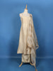 Cream Floral Design Woven Banarasi Silk Salwar Suit