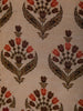 Cream Floral Design Semi Silk Salwar Suit