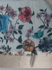 Cream Floral Printed Semi Tussar Saree With Zari Border