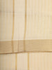 Cream Gold Striped Woven Design Shirt with Matching Dhoti Set