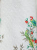 Cream Peacock And Bird Print Kids Indo-Western Sherwani Set