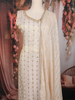 Cream Sequins Embroidered Tissue Silk Suit with Dupatta