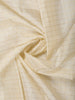 Cream White Checked Zari Woven Design Pure Kanchipuram Silk Saree with Golden Zari Border