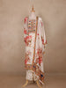 Cream White Floral Semi Tissue Salwar Suit – Elegant Ethnic Wear for Women