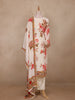 Cream White Floral Semi Tissue Salwar Suit – Elegant Ethnic Wear for Women