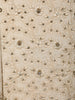 Cream White Raw Silk Floral Designed Sherwani Suit - Diadem