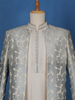 Cream Floral Designed Sherwani Suit - Diadem