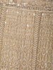 Cream Net Lehenga Embellished with Floral Sequins and Beads with Dupatta - Diadem