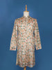 Cream White Paisley And Sequins Embroidery Semi silk Kurta Set With Pant