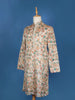 Cream White Paisley And Sequins Embroidery Semi silk Kurta Set With Pant