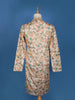 Cream White Paisley And Sequins Embroidery Semi silk Kurta Set With Pant