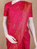 Crimson Pink Butta Woven Design Kanchipuram Silk Saree