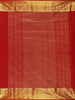 Crimson Red Butta Woven Pure Kanchipuram Silk Saree