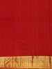 Crimson Red Butta Woven Pure Kanchipuram Silk Saree